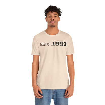 Unisex Vintage Est. 1991 Tee - Perfect Gift for Birthdays, Anniversaries, Throwback Fashion, Casual Wear, Milestone Celebrations