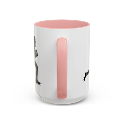 Football Player Themed Accent Coffee Mug, Sports Fan Gift, Unique Mug for Athletes, Coffee Lover, Game Day Essential - TRV