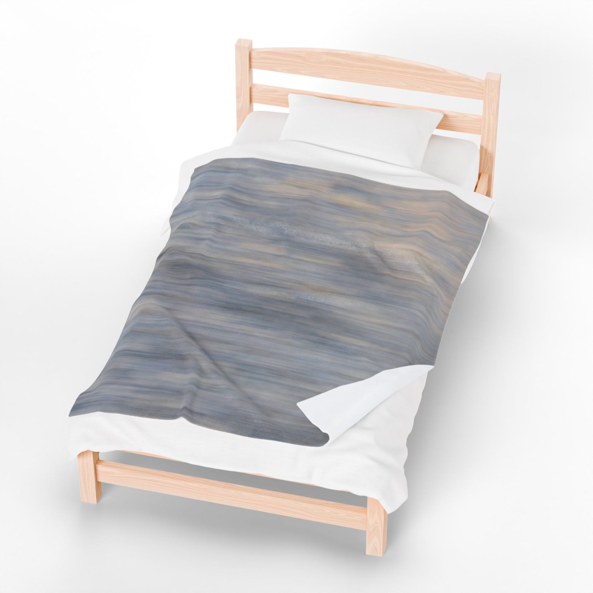 Cozy Velveteen Plush Blanket - Soft Textured Throw for Relaxation & Comfort - TRV