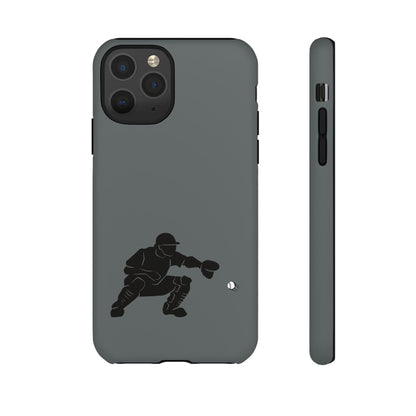 Printify baseball catcher phone case with durable protective cover featuring a detailed catcher design for iPhone and Android models.