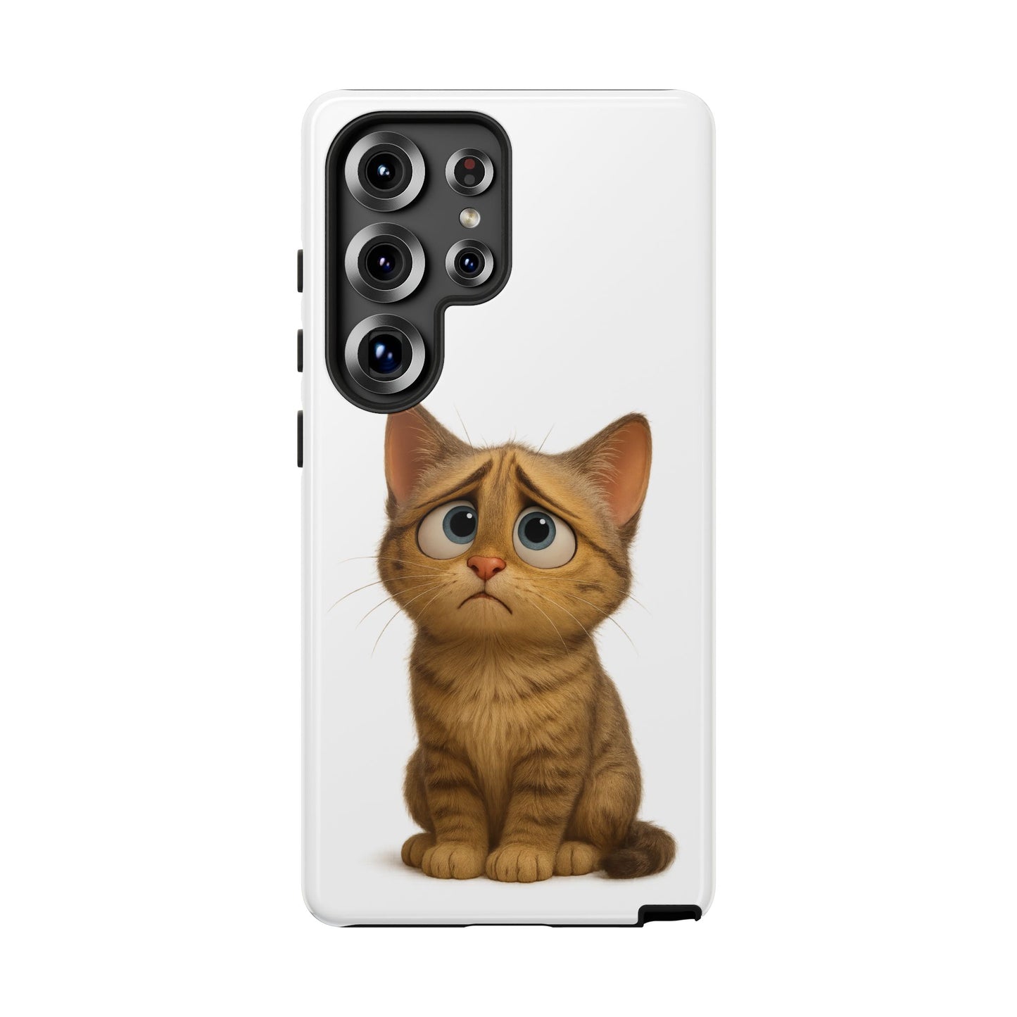 Cute Cat Phone Case, Funny Kitty Case, Animal Lover Gift, Cat Lover Accessory, Unique Cat Design Case, Pet Mom Gift - TRV