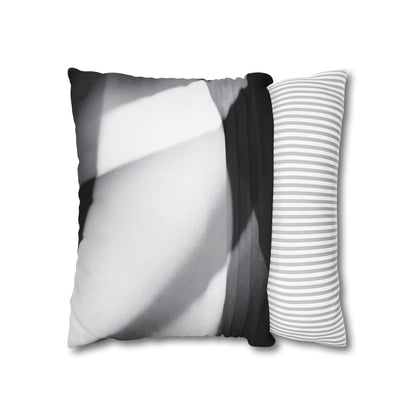 Abstract Black and White Photo Pillowcase, Square Pillowcase