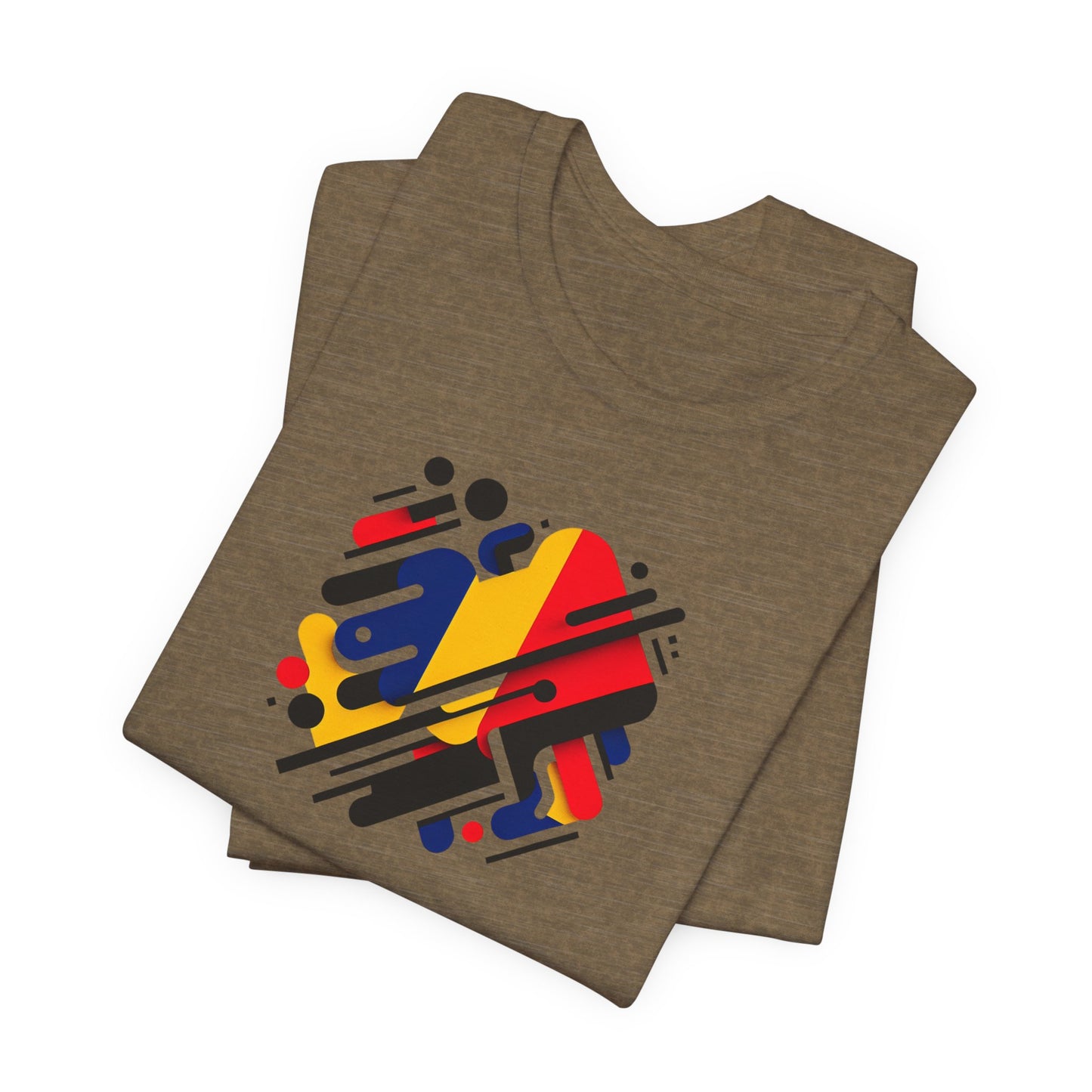 Artistic Heart Unisex Jersey Tee - Vibrant Graphic Tee, Casual Wear, Gift for Art Lovers, Birthday Surprise, Everyday Comfort - TRV