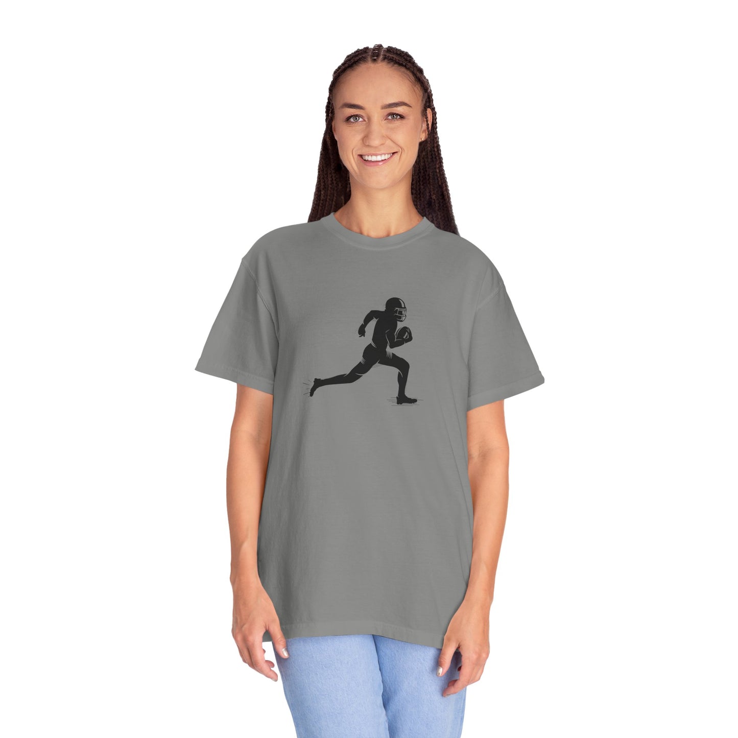 Football Player Graphic Unisex T-Shirt, Casual Sports Tee, Gift for Athletes, Workout Shirt, Everyday Wear, Unique Running Apparel