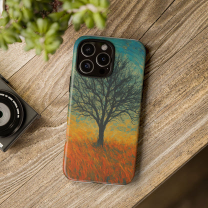 Artistic Phone Case with Tree Design, Nature Lover Gift, Unique Phone Cover, Holiday Present, Eco-friendly Tech Accessories - TRV