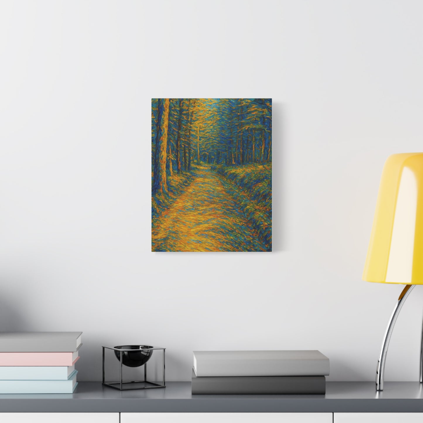 Van Gogh Style Forest Canvas Art | Nature Wall Decor, Home Office Accent, Gift for Nature Lovers, Gallery Wrapped, Living Room Wall Art - TRV