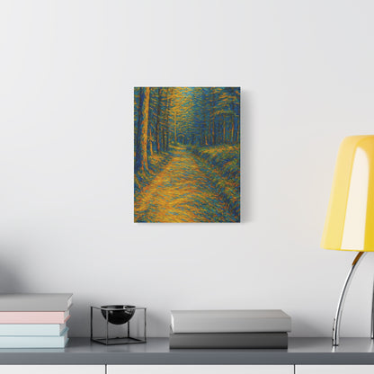 Van Gogh Style Forest Canvas Art | Nature Wall Decor, Home Office Accent, Gift for Nature Lovers, Gallery Wrapped, Living Room Wall Art - TRV