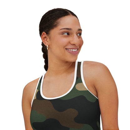 Camo Women's Tank Top, Stylish Fitness Wear, Summer Outfit, Outdoor Activities, Casual Tank for Women, Gift for Her - TRV