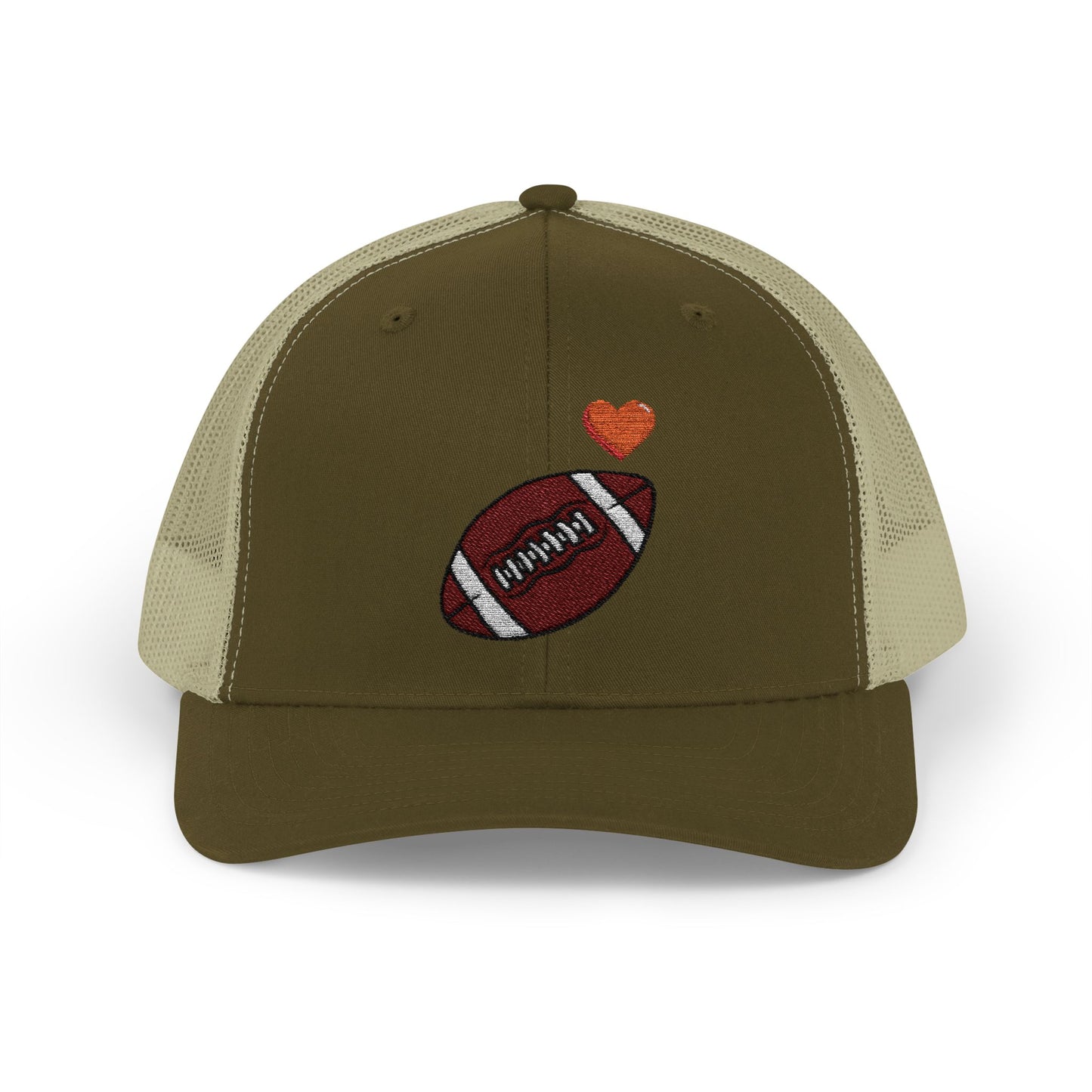 Football Love Snapback Trucker Cap, Sports Hat, Gift for Sports Fans, Casual Wear, Outdoor Activities - TRV