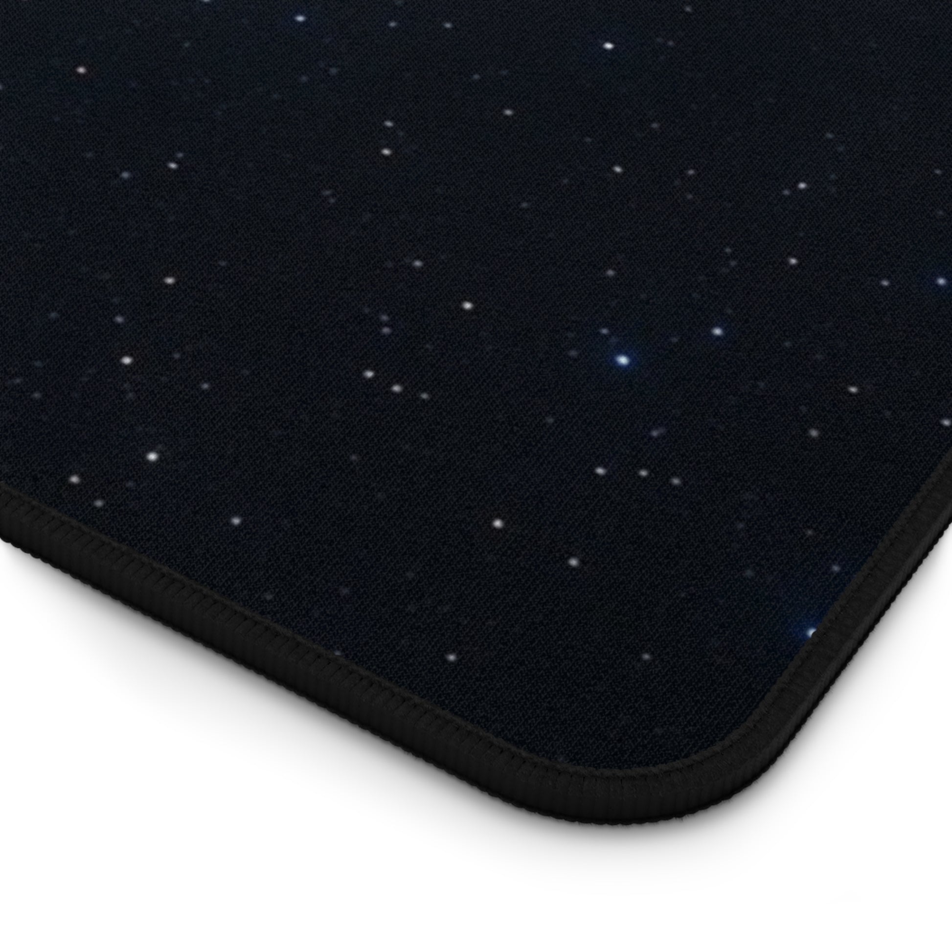 Earth in Galaxy desk mat featuring a space planet design, ideal for mousepads and desk accessories, by Printify.
