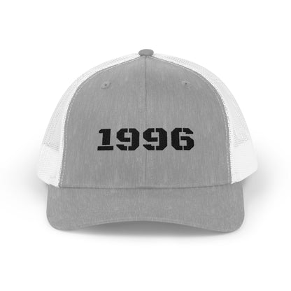 Vintage 1996 Snapback Trucker Cap, Retro Hat, Birthday Gift, Cool Dad Cap, Summer Accessory, Casual Streetwear - TRV