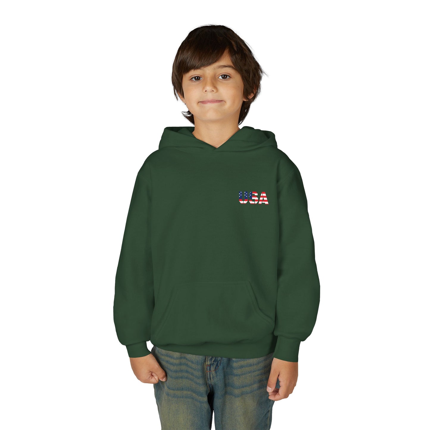 USA Flag Youth Hoodie, Youth Sweatshirt, Cool Hoodie for Kids, American Pride Apparel, Comfortable Boys and Girls Sweatshirt