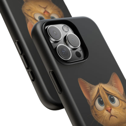 Cute Cat Phone Case, Adorable Kitty Cover, Pet Lover Gift, Unique Animal Design, Customizable Mobile Case - TRV