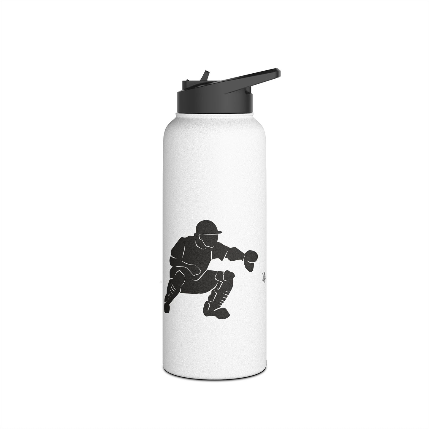 Soccer Player Stainless Steel Water Bottle — Sports Bottle for Athletes & Fans