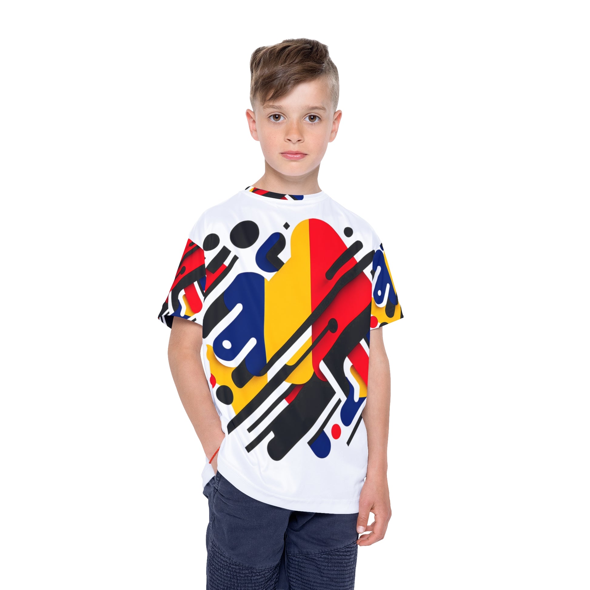 Vibrant Kids Sports Jersey - Fun Athletic Tee for Playtime, Game Day Apparel, Colorful Youth Shirt, Gift for Young Athletes, Casual [...] - TRV