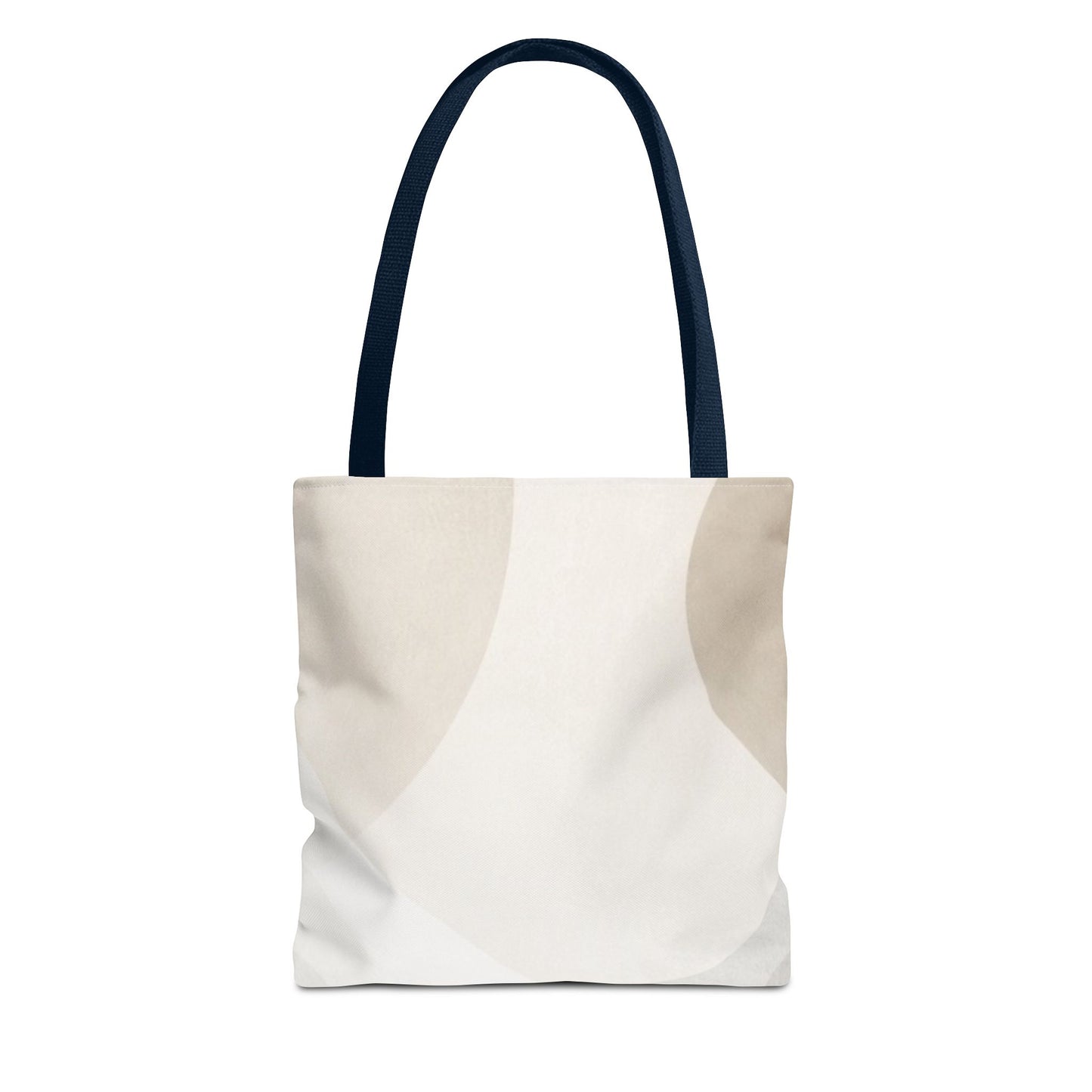 Neutral Abstract Geometric Tote Bag | Minimal Beige Shapes