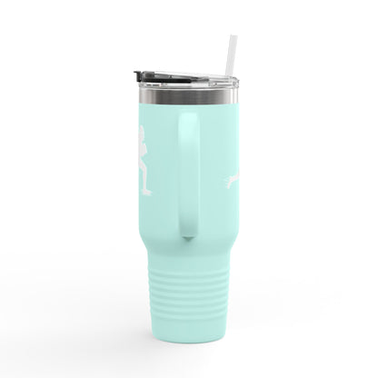 Football Player Coffee Tumbler, Insulated Travel Mug for Active Lifestyles, Sporty Drinkware for On-the-Go, Perfect Gift for Athletes
