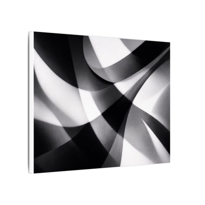 Abstract Black and White Swirl Matte Canvas