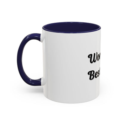 World's Best Dad Accent Coffee Mug - Perfect Gift for Father's Day - TRV