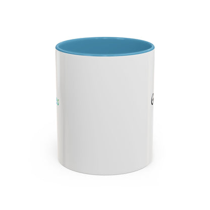 Printify Good Vibes Only accent coffee mug with positive morning quote and stylish design, perfect for inspiring tea or coffee breaks.