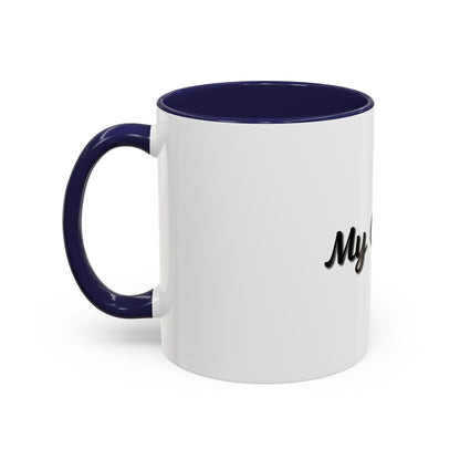 Personalized My Coffee Accent Mug - 11oz & 15oz Coffee Cups for Coffee Lovers - TRV