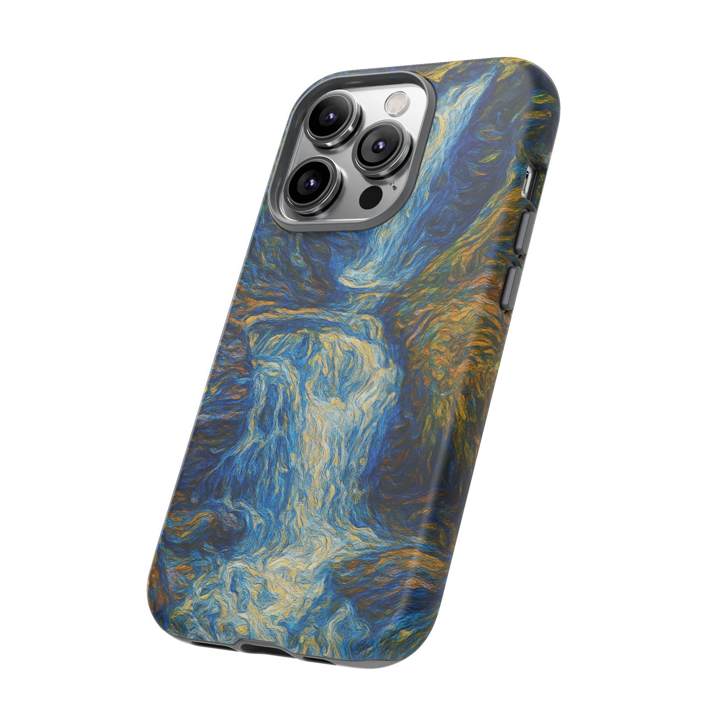 Artistic Phone Case - Waterfall Design, Unique Gift, Phone Accessory, Nature Lover, Original Artwork - TRV