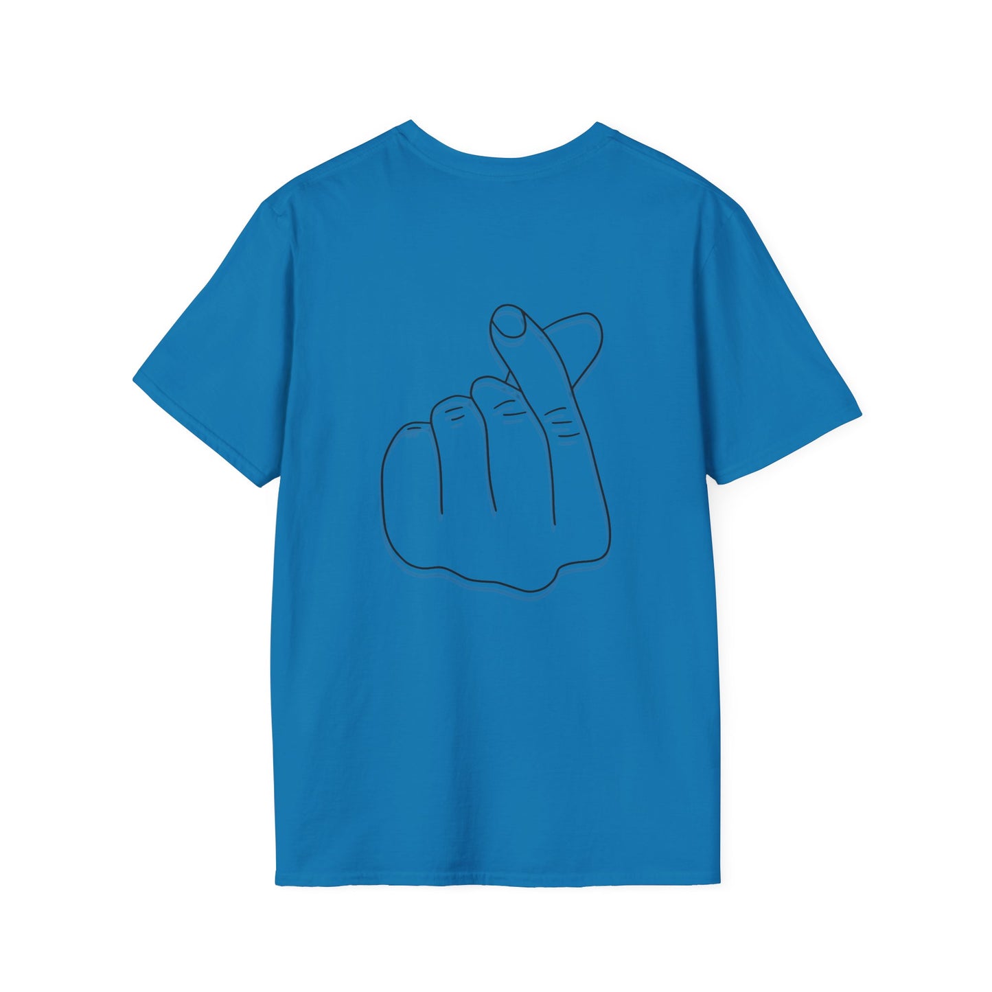 Trendy Unisex Softstyle T-Shirt with Love Hand Gesture Design