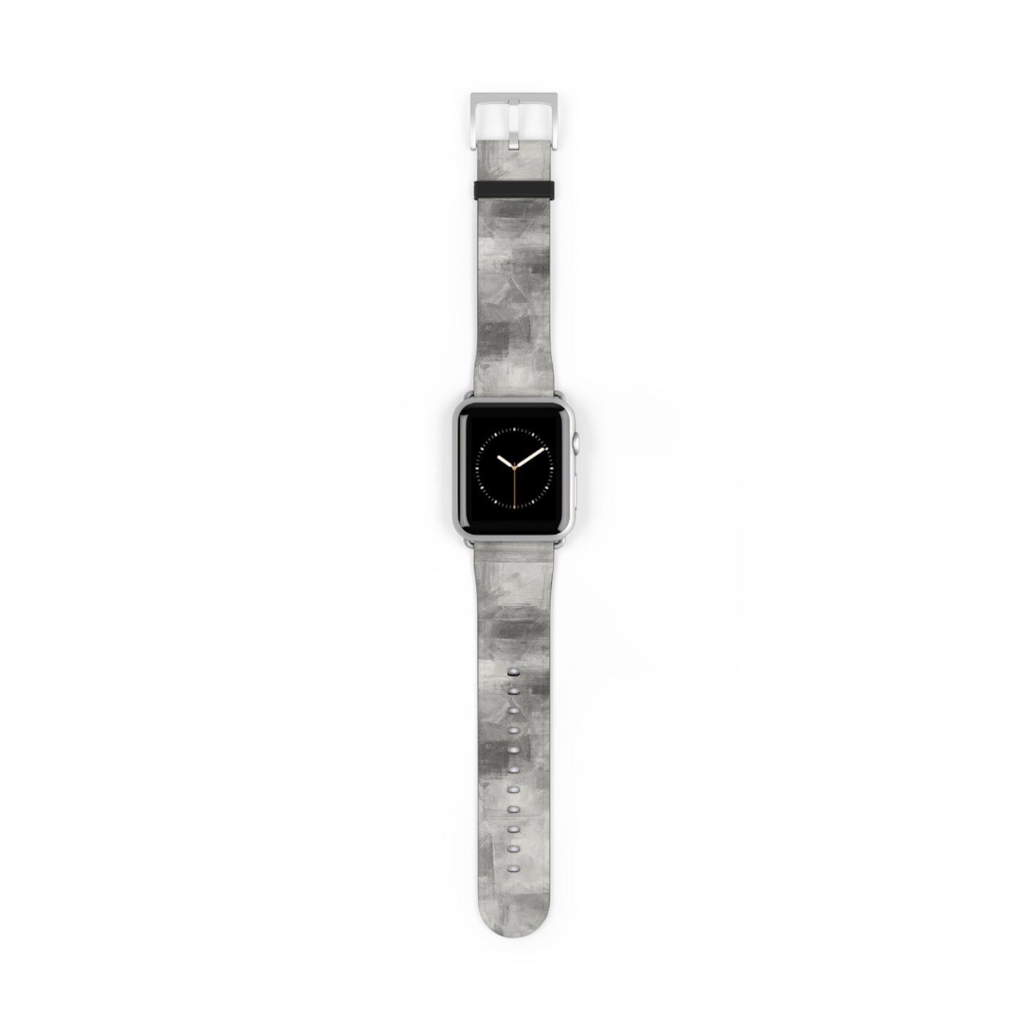 Gray watercolor camouflage Apple Watch band with neutral abstract design, compatible with Apple Watch, by Printify accessories.