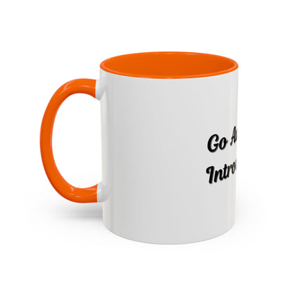 Introvert Coffee Mug - Go Away, I'm Introverting - Black Accent for Relaxing Moments - TRV