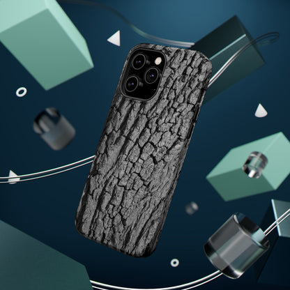 Bark Texture Magnetic Impact Phone Case