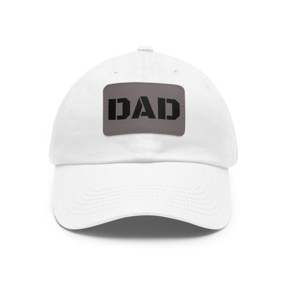 Stylish Dad Hat with Leather Patch | Perfect Gift for Fathers Day, Casual Wear, Dad's Birthday, Outdoor Activities