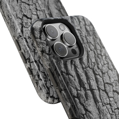 Bark Texture Magnetic Impact Phone Case