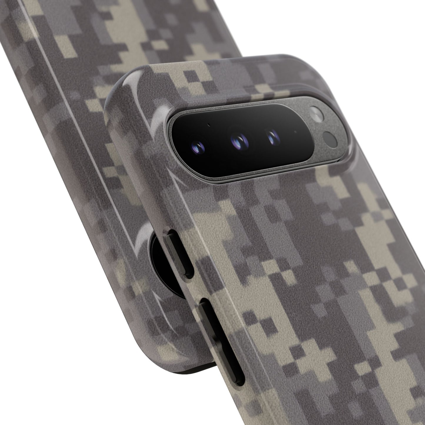 Camouflage tough phone case by Printify with rugged digital camo design, protective cover for smartphone, durable and stylish.