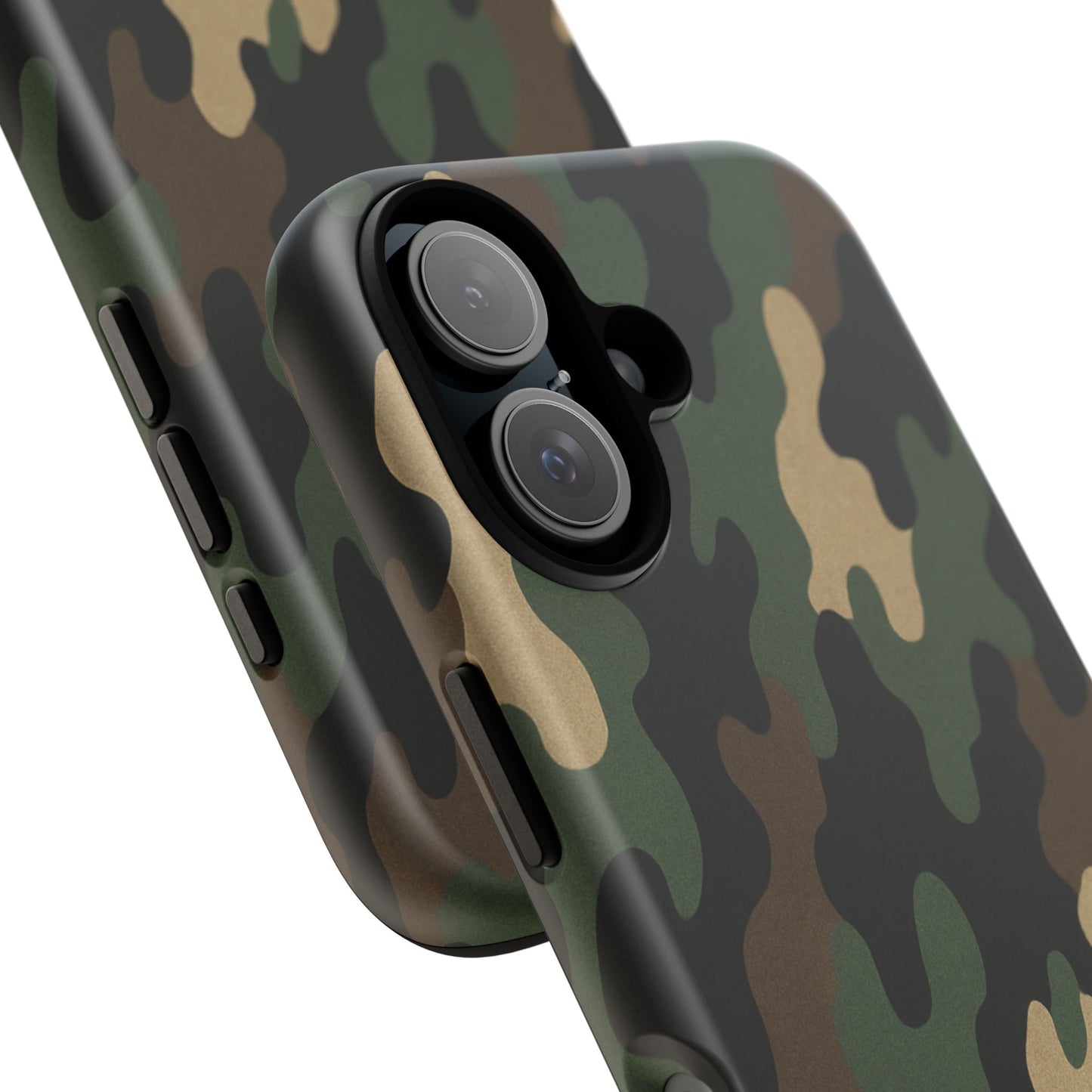 Camouflage tough phone case by Printify with rugged camo design, protective and durable for smartphones.