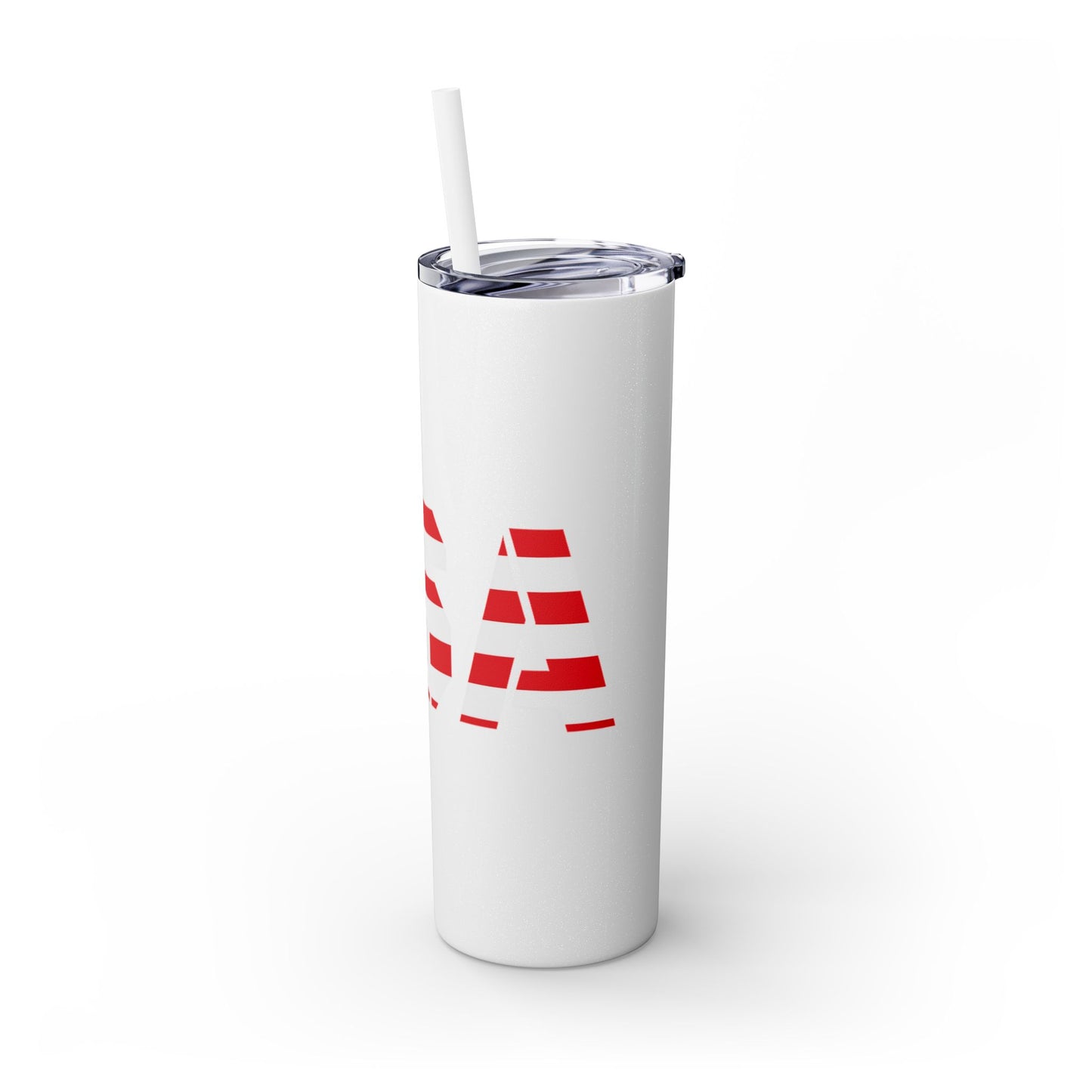 Skinny Tumbler — USA Flag 20oz Straw Tumbler (Patriotic Travel Cup)