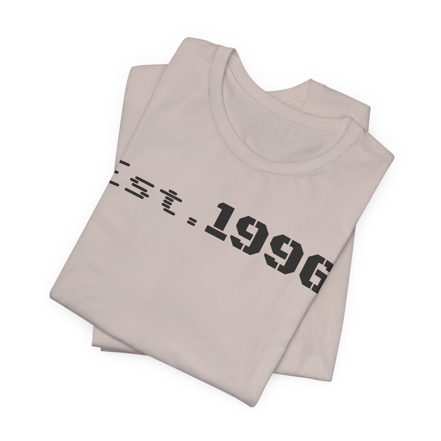 Unisex Jersey Tee - 'Est. 1996' Graphic Shirt, Birthday Gift, Casual Wear, Vintage Style, Retro Fashion, Gift for Him/Her - TRV