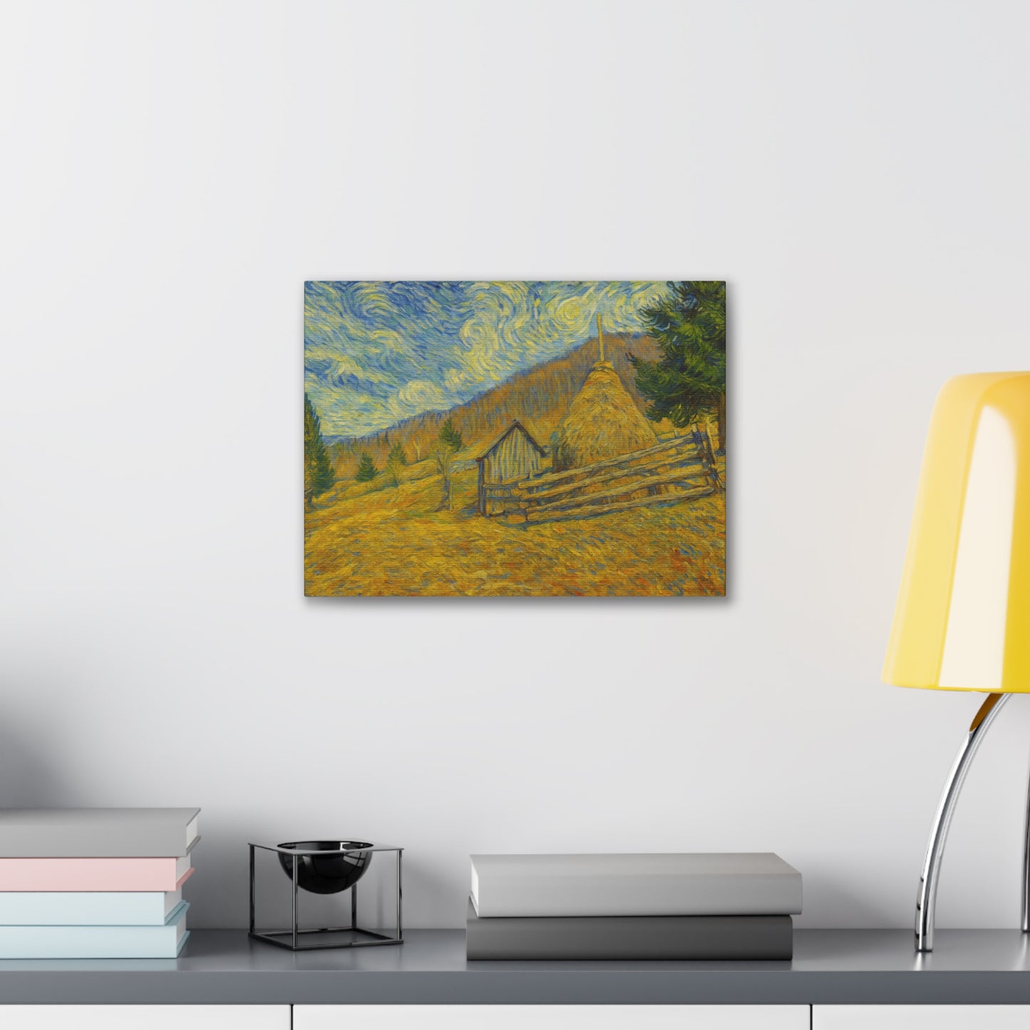 Vincent Van Gogh Inspired Canvas Print, Rustic Home Decor, Wall Art, Gift for Art Lovers, Country Landscape, Unique Art Piece - TRV