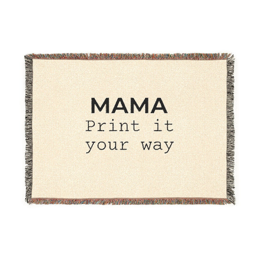 Design Your Own Woven Blanket — Custom Throw
