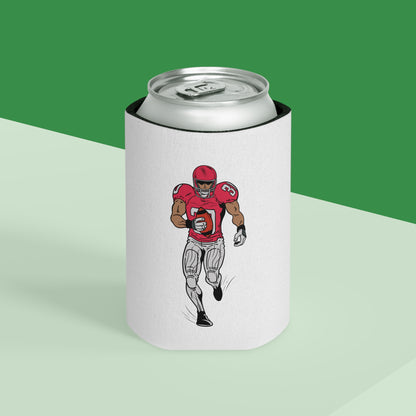 Football Player Can Cooler – Tailgating & Game Day Beverage Koozie