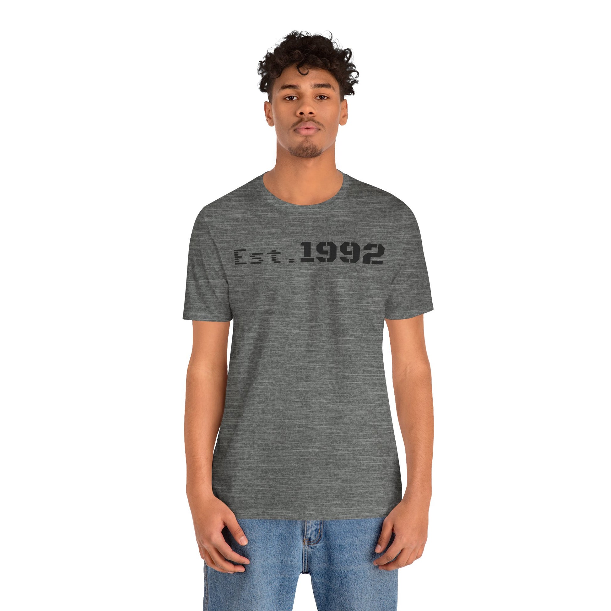Est. 1992 Unisex Jersey Tee - Retro Birthday Gift, Casual Wear, Cool Vintage T-Shirt, Gift for Him, Gift for Her - TRV