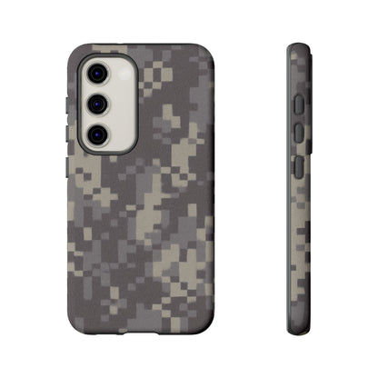 Printify camouflage tough phone case with rugged digital camo design, providing durable protection for smartphone devices.
