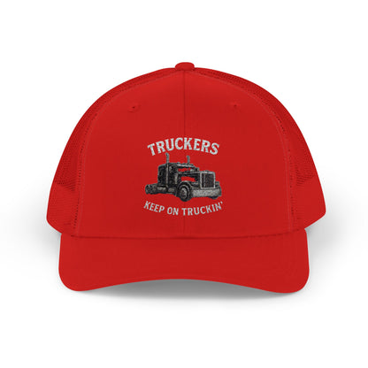 Truck Driver Snapback Cap, Mesh Trucker Hat, Cool Casual Hat, Perfect Gift for Drivers, Trucking Enthusiasts, Outdoor Style - TRV