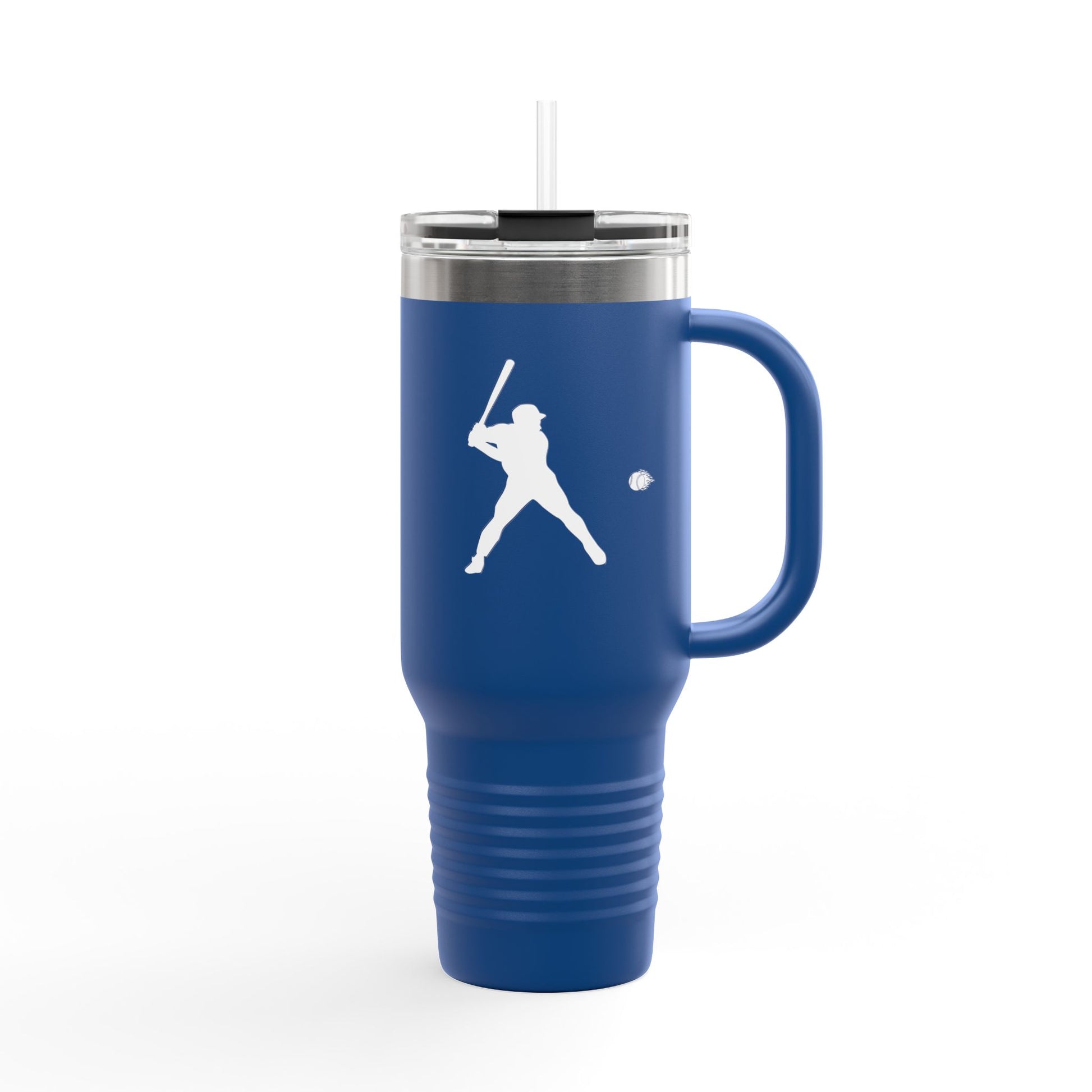 Baseball-Themed Insulated Travel Mug, Perfect for Fans & Athletes, Gift for Sports Lovers, 40oz Drinkware for Home & Road - TRV