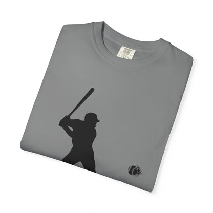 Unisex Baseball Silhouette Tee, Casual Wear, Sports Fan Apparel, Gift for Athletes, Summer Outing Outfit, Soft Cotton Shirt