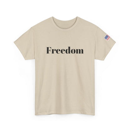 Freedom script tee | T-Shirt, American flag sleeve - TRV
