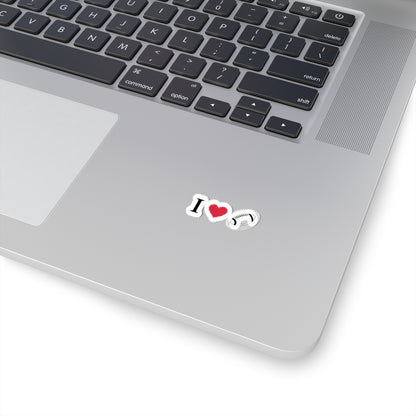 I Love Football -Cut Stickers | Sports Love Decals, Laptop Stickers, Gift for Football Fans, Sticker for Sports Enthusiasts, Home Decor - TRV