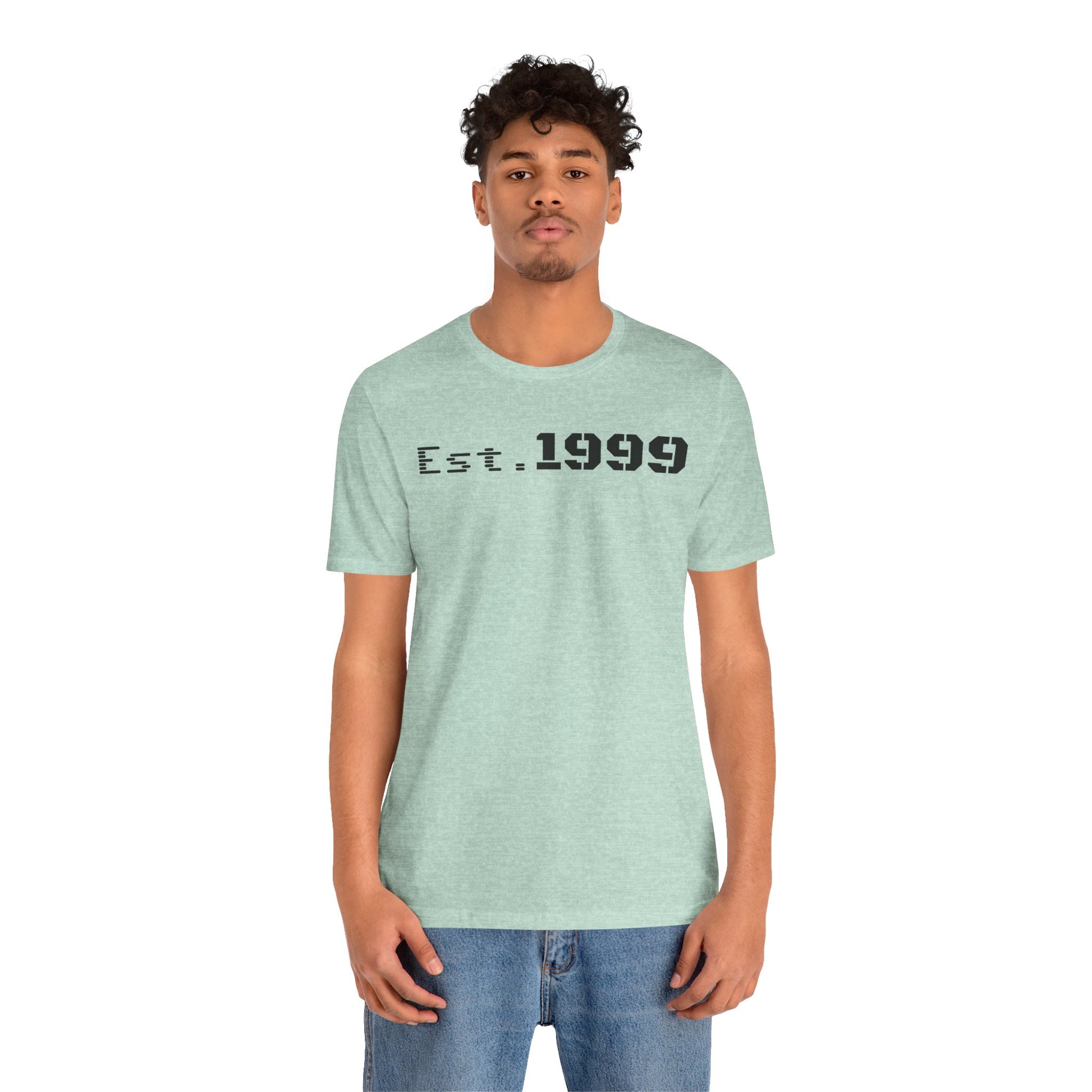 Established 1999 Unisex Tee | Vintage Birth Year Shirt, Casual Birthday Gift, Personalized Family Reunion Apparel, Retro Style [...] - TRV