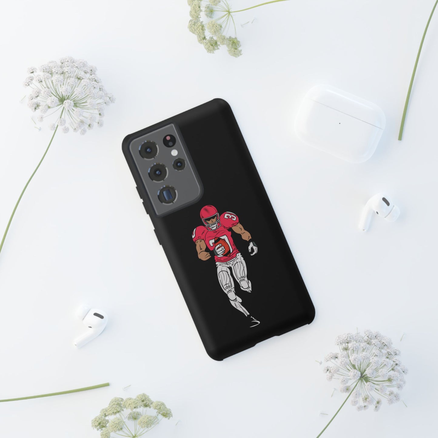 Tough Cases for Football Lovers, Personalized Sports Phone Case, Athletic Gift, Back to School, Custom Phone Cover - TRV