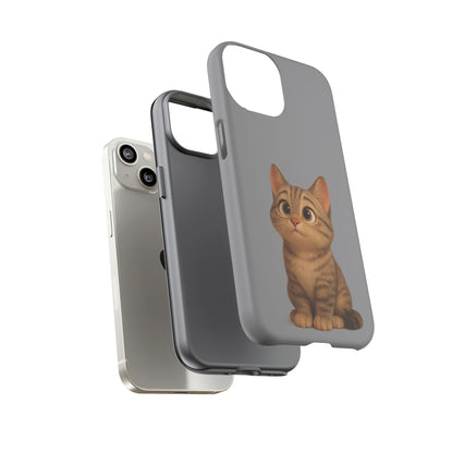 Cute Cat Phone Case, Kawaii Pet Accessory, Gift for Cat Lovers, Animal Phone Cover for Kids, Unique Kitty Design, Birthdays, Holidays - TRV