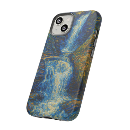 Artistic Phone Case - Waterfall Design, Unique Gift, Phone Accessory, Nature Lover, Original Artwork - TRV